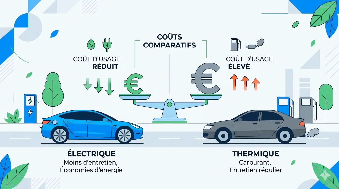 Électrique vs thermique : le vrai coût au km en 2026