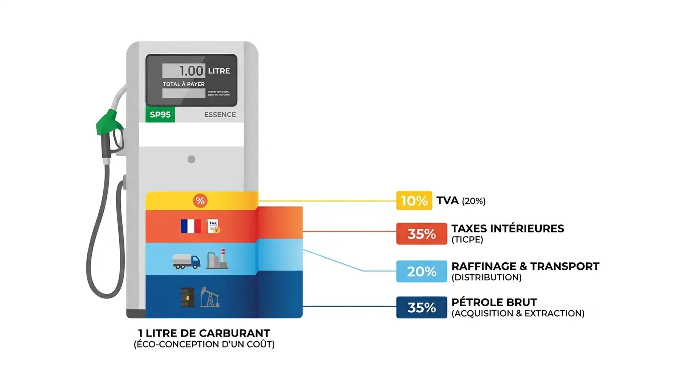Où va l'argent de votre plein ? Décryptage du prix à la pompe en 2026